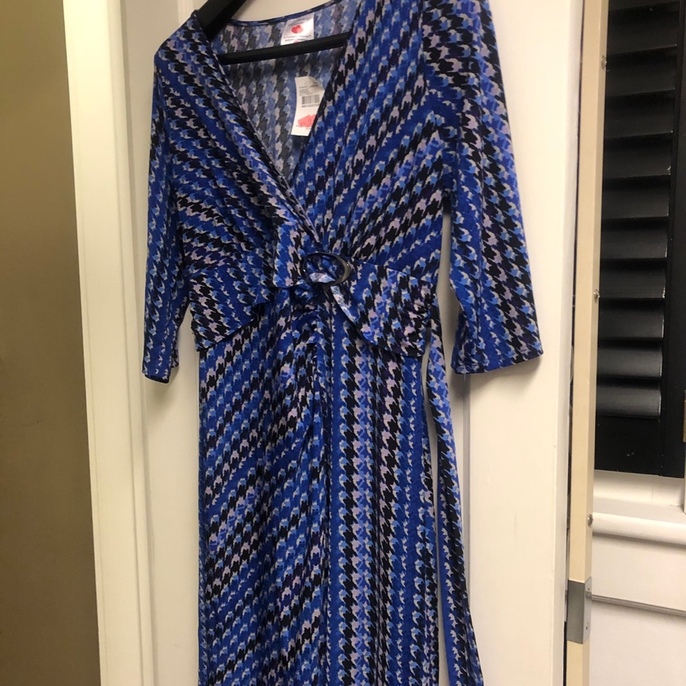 Two hearts maternity black blue beige dress